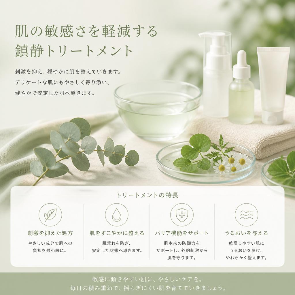 4. 鎮静トリートメントでリラックス